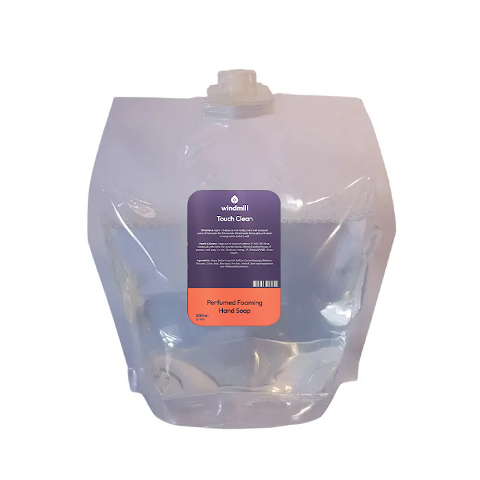 Windmill - Touch Clean - Perfumed Clear Foaming Soap - 6x800ml Pouches